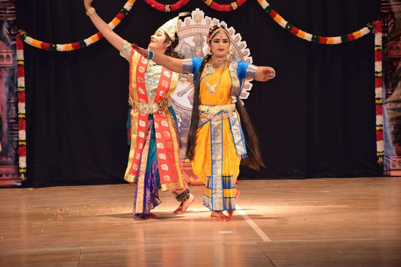 Dancers performing at a festival